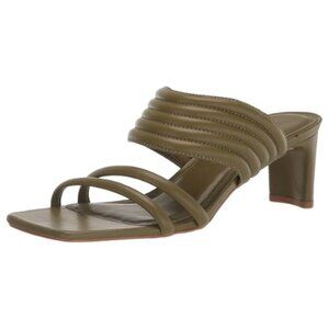 Rebecca Allen Women's The Pillow Heeled Sandal, Olive, US 7M | 37.5 EUR